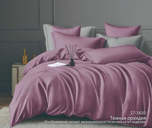 КПБ 1,5сп микрофибра-страйп Pandora <№17-1610 Темная орхидея>