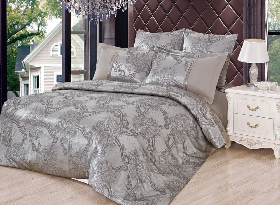 КПБ семейный сатин-жаккард Satin Jacquard SG Клео <SG-092>