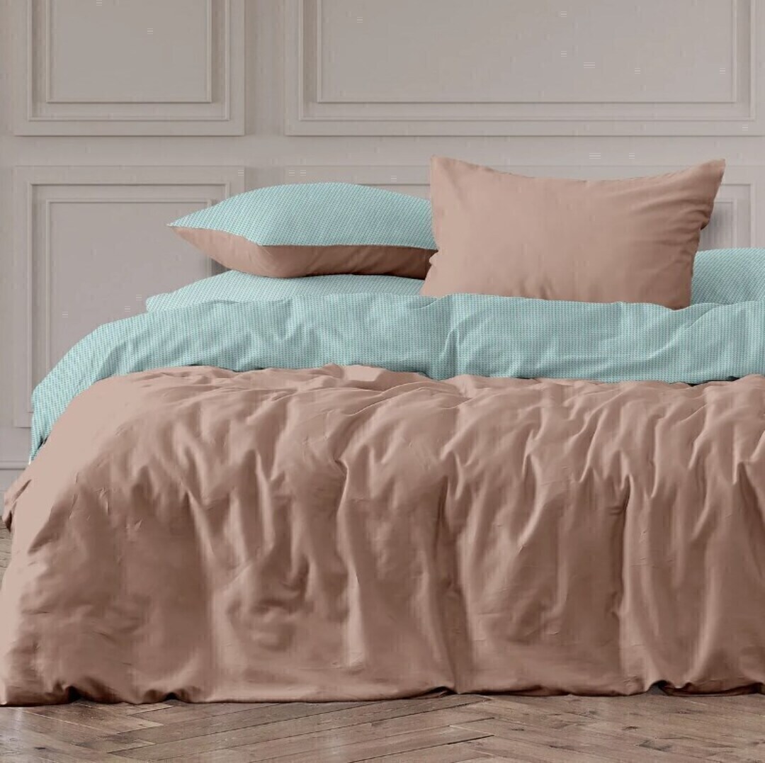 КПБ семейный перкаль нав 50*70 Унисон <86028-11/24296-1 Palermo  Unicolor>