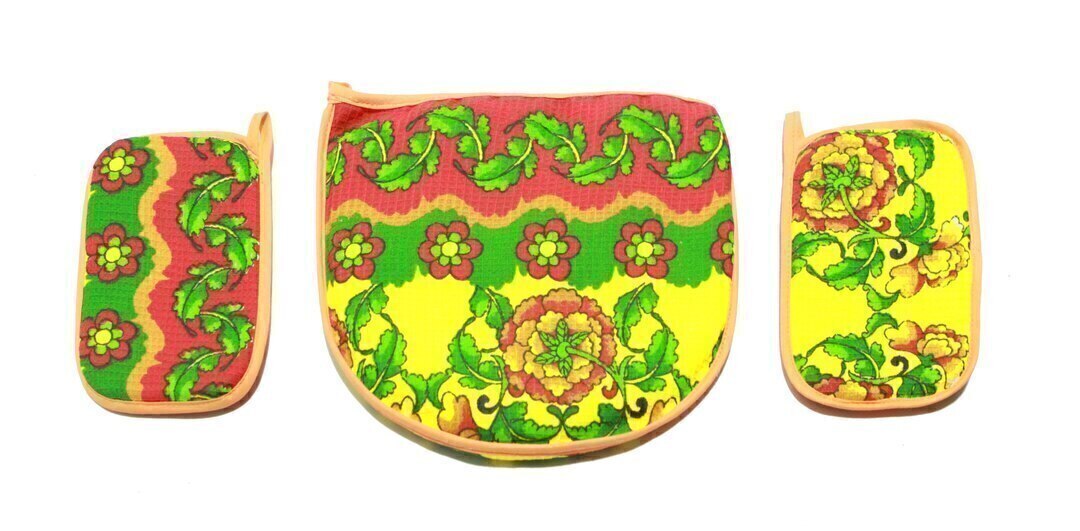 Набор кухонный (шапка-грелка 1шт, прихватка 2шт) (арт.1662,2114)