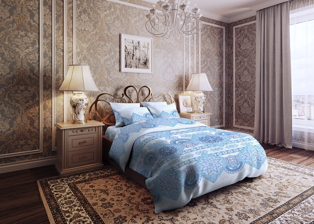 КПБ 2сп бязь (125) Реноме <9175-2 Диана> (арт.35/101)