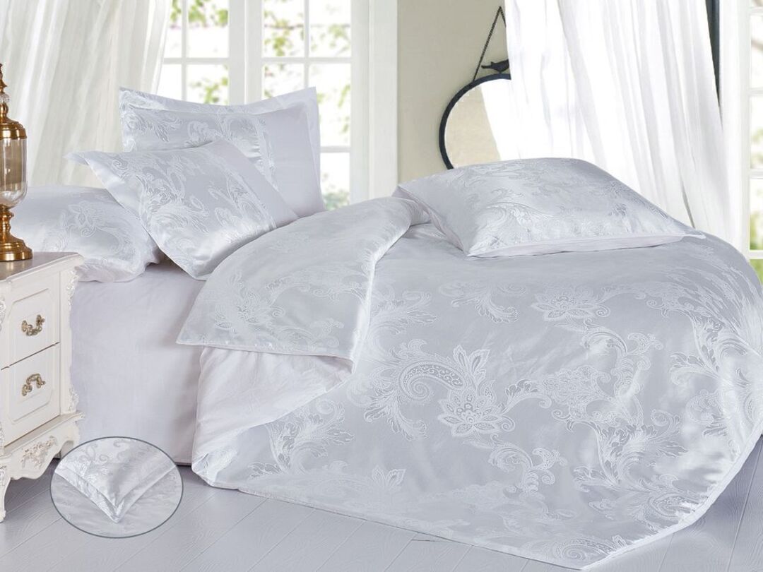 КПБ евро сатин-жаккард Satin Jacquard SG Клео <SG-125 Скидка>