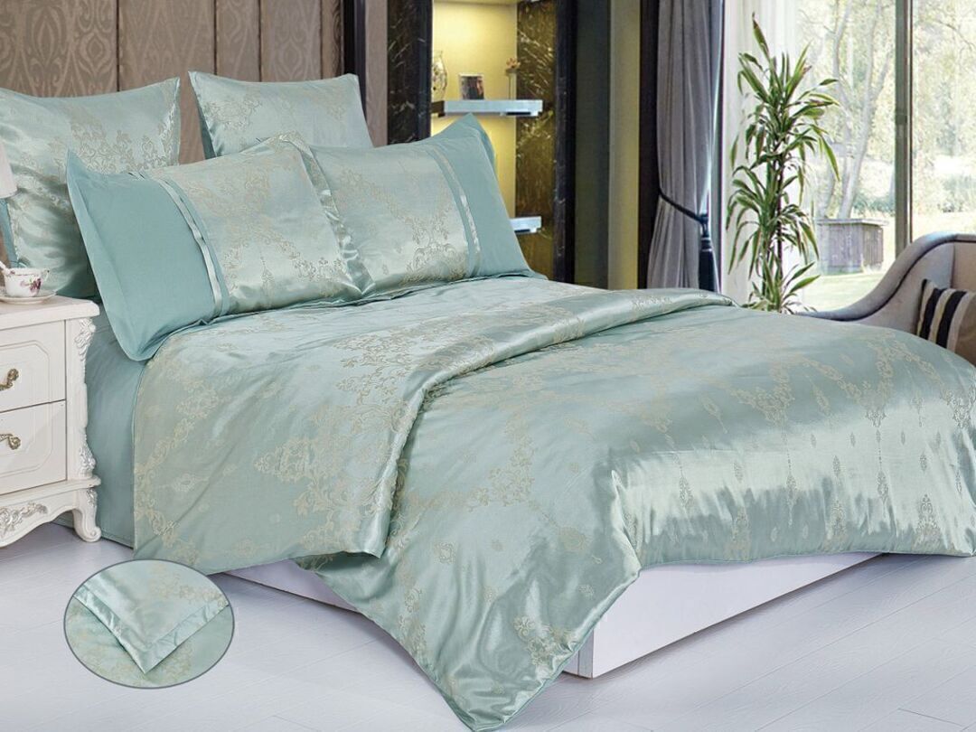 КПБ евро сатин-жаккард Satin Jacquard SG Клео <SG-115>