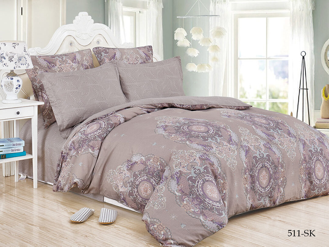 КПБ 2сп сатин в коробке (нав 70*70) Satin de Luxe SK Клео <511-SK>