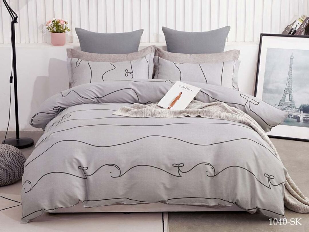 КПБ евро сатин в коробке Satin de Luxe SK Клео <1040-SK>