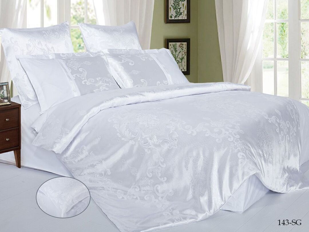 КПБ евро сатин-жаккард Satin Jacquard SG Клео <SG-143>