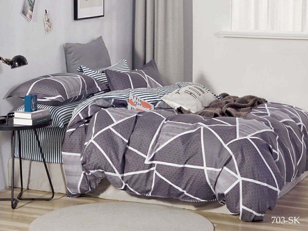 КПБ 1,5сп сатин в коробке (нав 70*70) Satin de Luxe SK Клео <703-SK>