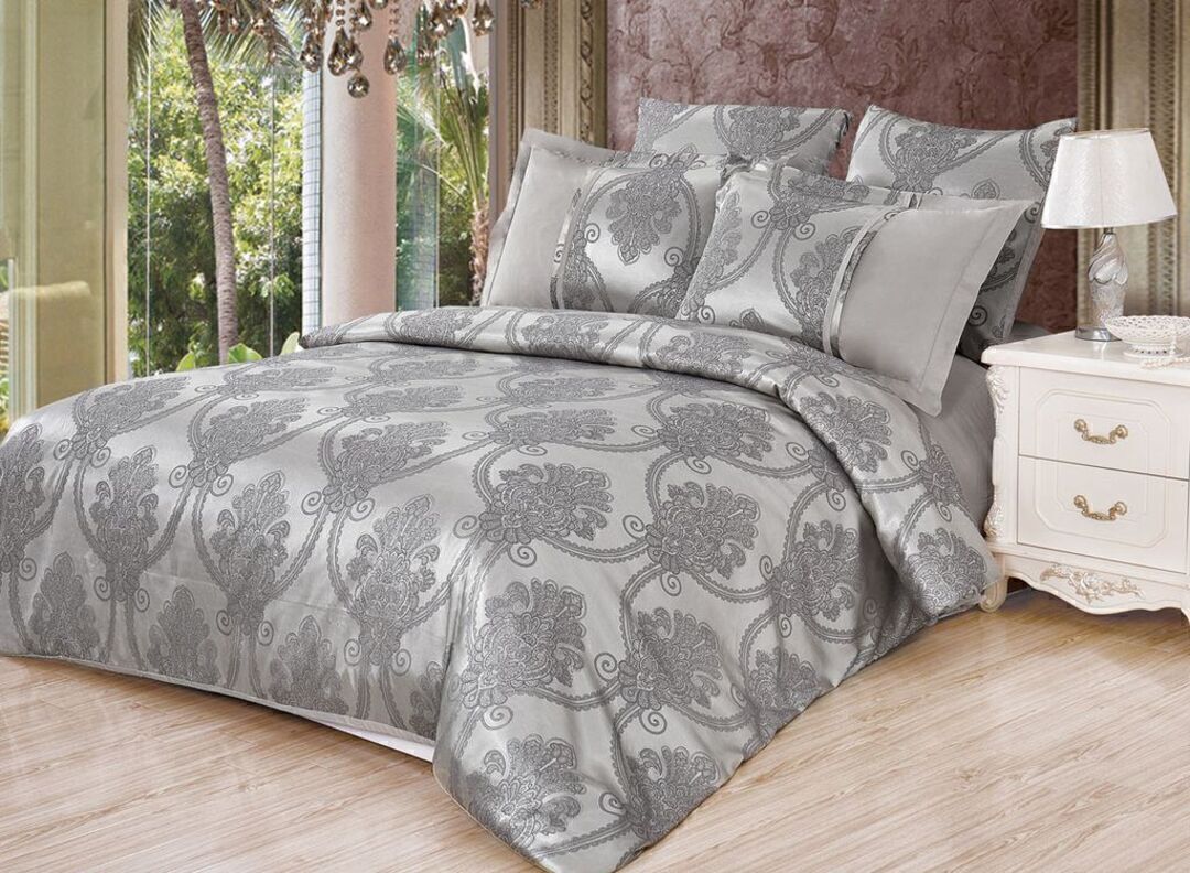 КПБ евро сатин-жаккард Satin Jacquard SG Клео <SG-090>