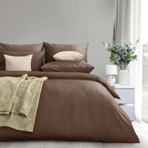 КПБ  страйп-сатин (нав 50*70) Verossa Stripe <70258 Taupe>