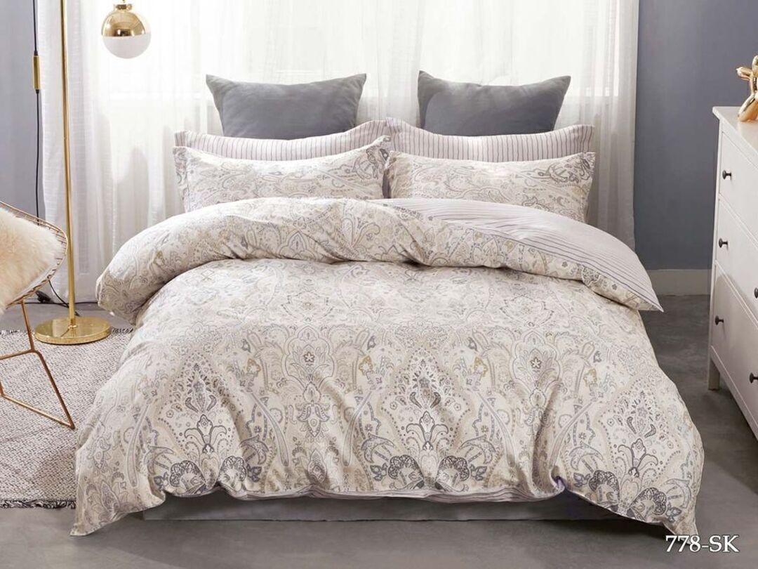 КПБ 1,5сп сатин в коробке (нав 70*70) Satin de Luxe SK Клео <778-SK>