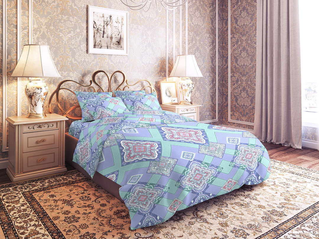 Простыня 2сп бязь 125 (180*210) Реноме <7939-1 Дороти> (арт.35/105)