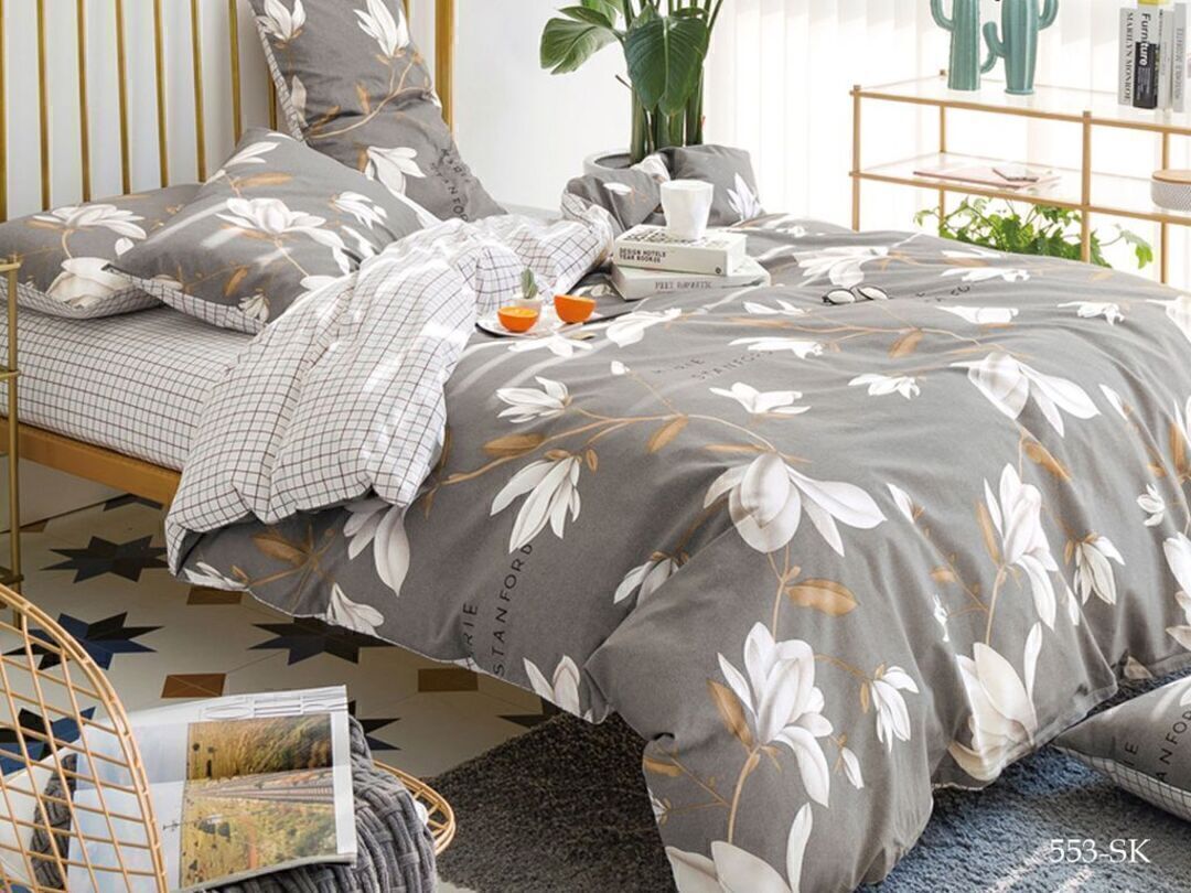 КПБ 1,5сп сатин в коробке (нав 70*70) Satin de Luxe SK Клео <553-SK>