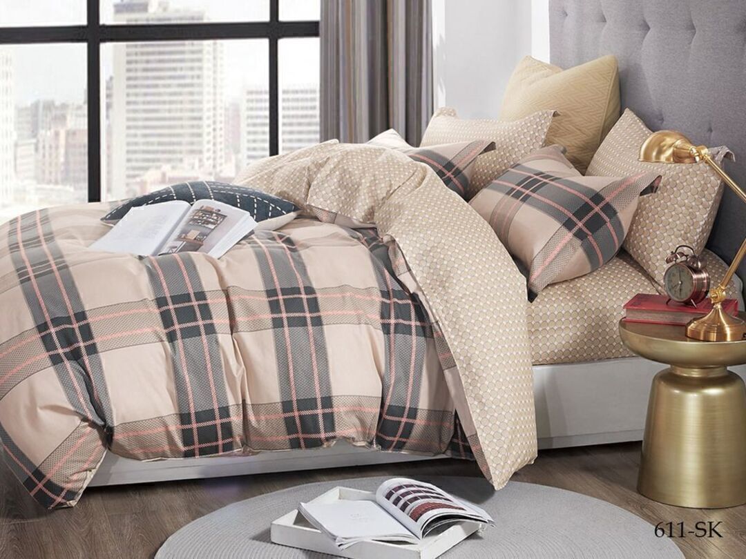 КПБ 2сп сатин в коробке (нав 70*70) Satin de Luxe SK Клео <611-SK>