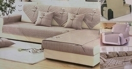 Комплект накидок на диван с оттоманкой 90*150-2шт+90*210 велюр СД