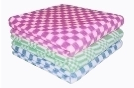 Одеяло байковое взрослое Ермолино<5772/В,140*205, 1.5 спальное, цветное>