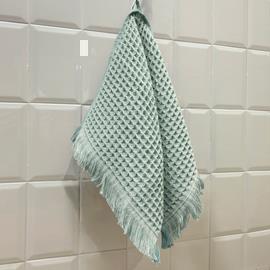 Полотенце вафельное 30*60 370гр Fine Line<30*60, маленькое Mineralie бирюзовый, колл-я ELTON>