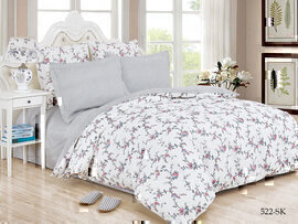 КПБ евро сатин в коробке Satin de Luxe SK Клео <522-SK>