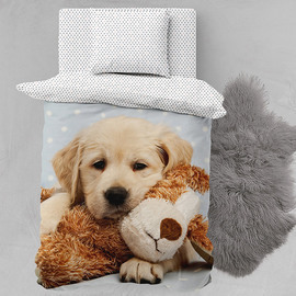 КПБ детский 1,5сп поплин Juno <695286 Puppy and toy>