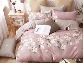 КПБ евро сатин в коробке Satin de Luxe SK Клео <548-SK>