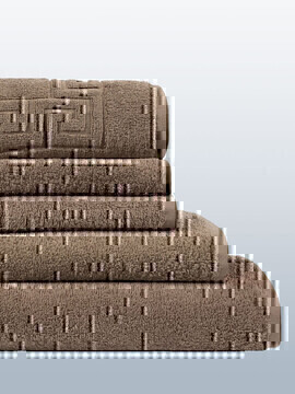Полотенце махровое Basic Сафия Хоум, 53124 коричневый 