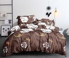 КПБ полисатин с простыней Pandora