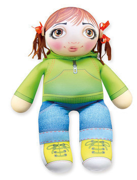 Антистрессовая игрушка Кукла Женя (53*26*14) (арт.14аси27ив)